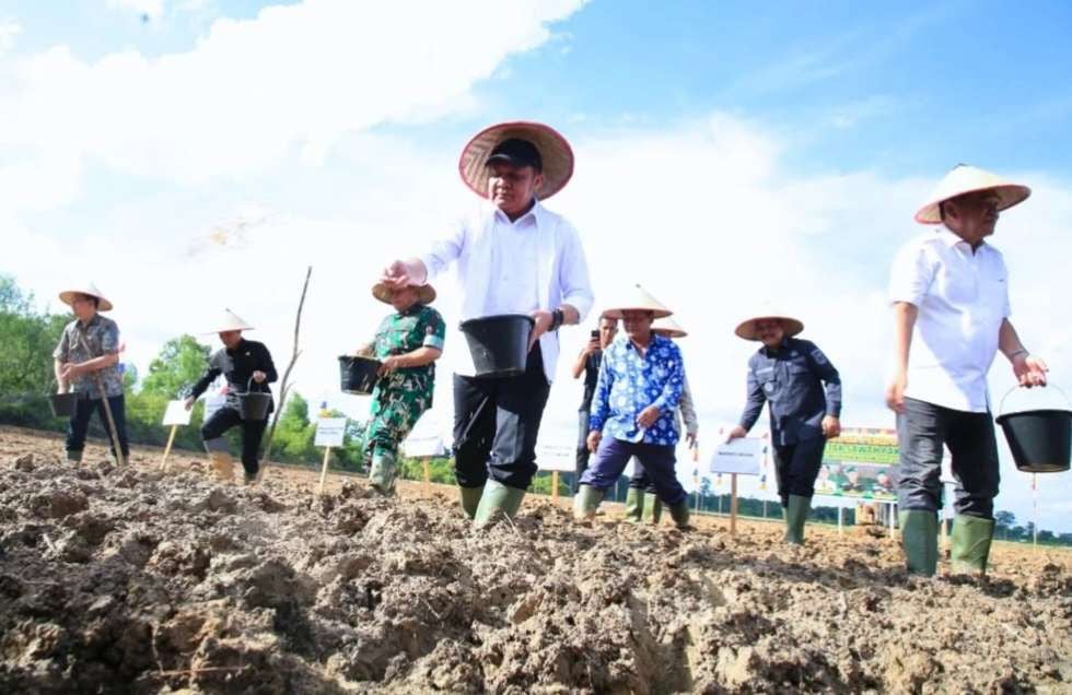 Sumsel Perkuat Pertanian Lewat Cetak Sawah