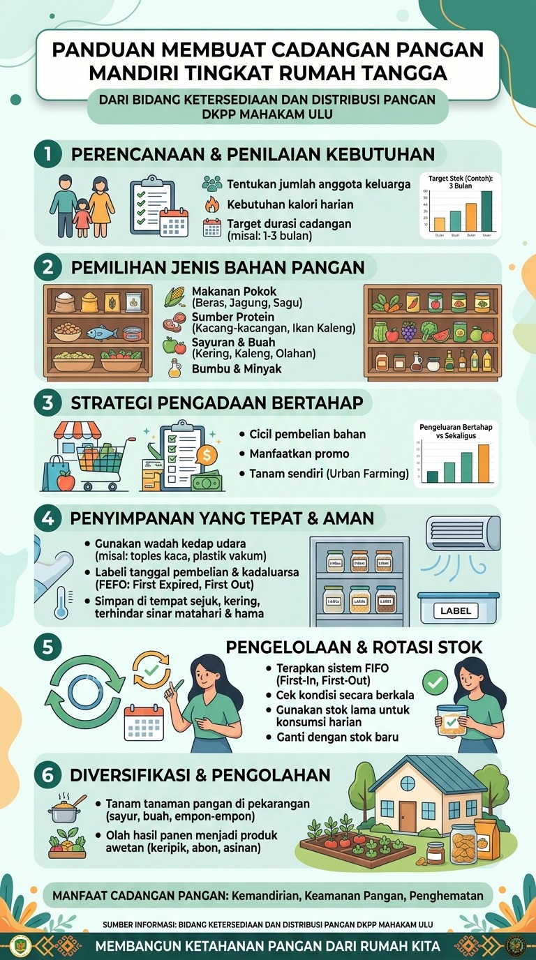 Panduan Membuat Cadangan Pangan Mandiri Tingkat Rumah Tangga
